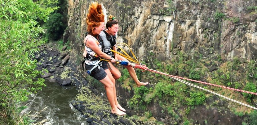 gorge swing at Victoria Falls